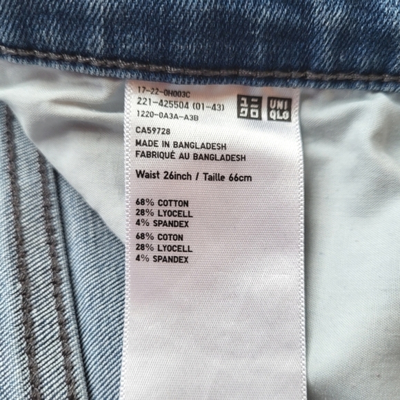 Uniqlo High Rise Straight Leg Denim Jeans - Picture 8 of 8